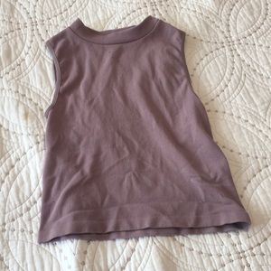 Matte purple crop top